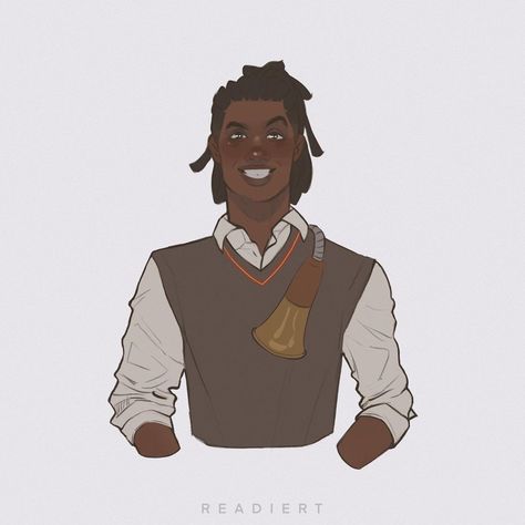 Lee Jordan Fanart, Lee Jordan Harry Potter, Lee Jordan, Hp Fanart, Potter Fanart, Hogwarts Legacy, Newt Scamander, Hogwarts Mystery, Harry Potter Fan Art