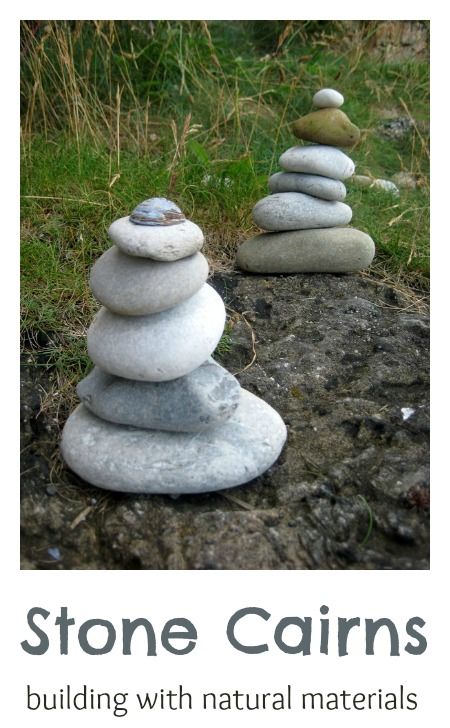 A fun idea to try: building towers using natural materials. Fun balancing challenge. Stone Cairns, Online Art Courses, Outdoor Play Spaces, Children's Garden, Outdoor Classroom, Nature Play, Outdoor Learning, Reggio Emilia, Nature Activities