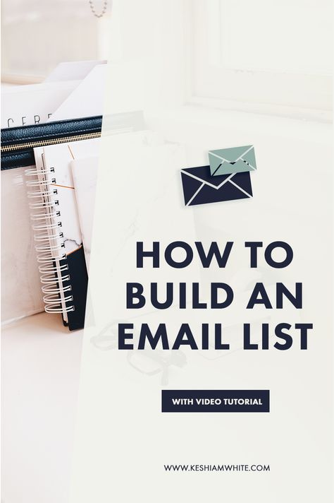 Knowing how to build an email list will help you book more clients AND make more money in your business! Here, I include the four steps on how to build an email list with a video tutorial. Email Writing, Email Marketing Design, Email List Building, Work From Home Business, More Clients, Online Marketing Strategies, Email Marketing Campaign, Email Marketing Strategy, Successful Online Businesses