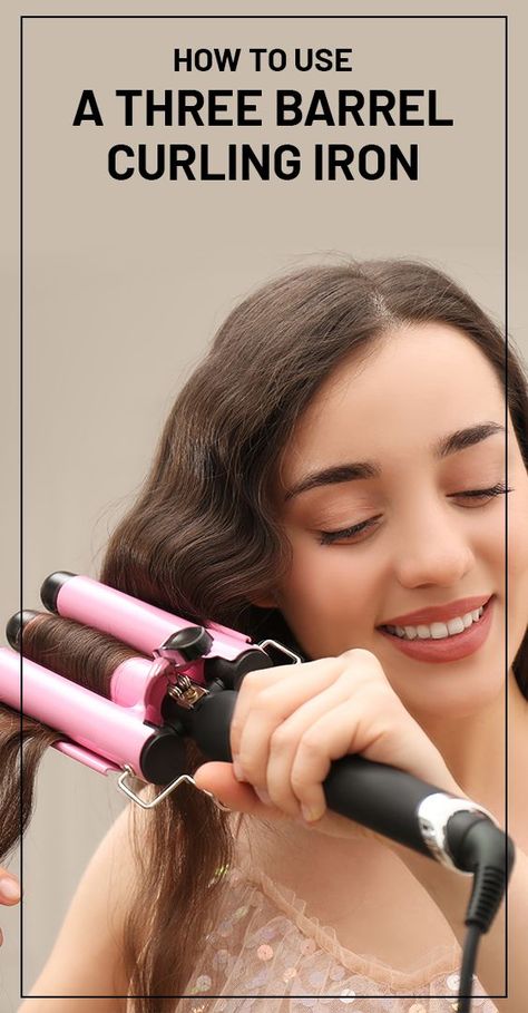 This tool is different from the flat irons and curling wands available in the market. Read on to check how to use it. Three Barrel Curling Iron, Curly Hair Dos, Wand Curling Iron, Curling Wands, Barrel Curling Iron, Barrel Curls, Flat Iron Curls, Curling Iron Hairstyles, Flat Irons