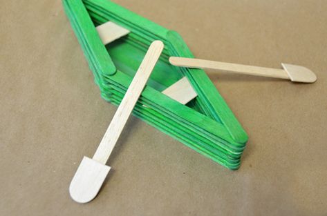 Popsicle Stick Boat Craft Ideas for Kids Popsicle Stick Boat, Boat Craft, Popsicle Stick Art, Popsicle Stick Houses, Transportation For Kids, Building Crafts, Boat Crafts, Popsicle Crafts, Pop Stick