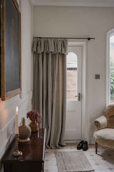 Ready made — Tori Murphy Ltd Curtains Living, Door Curtain, Door Curtains, Interior Inspo, Curtains Living Room, Ready Made, Curtains With Blinds, House Inspiration, Windows And Doors