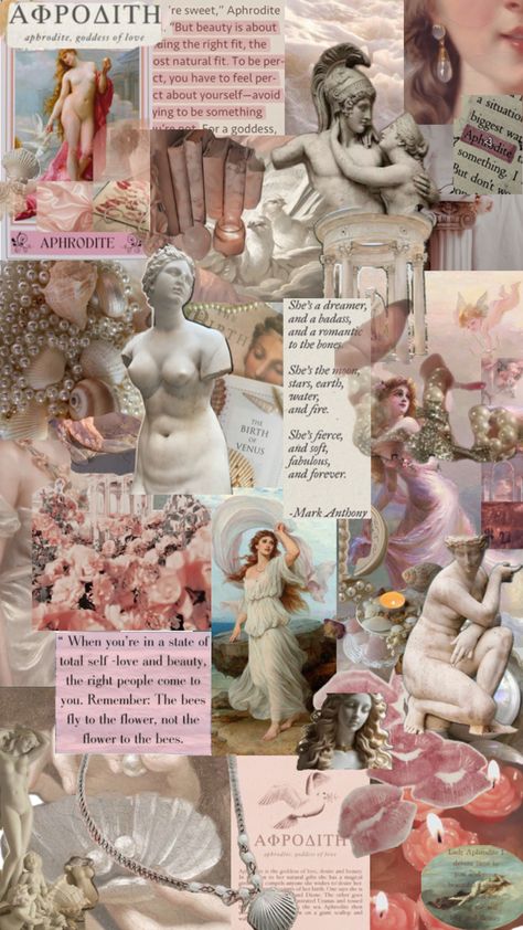 Aphrodite Core, Aphrodite Cabin, Aphrodite Aesthetic, Aphrodite Goddess, Star Magic, Percy Jackson Art, Goddess Of Love, Greek Myths, Gods And Goddesses