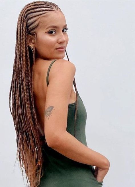 Try the best 22 Fulani braids styles to knock everyone overCheck out the 2023 hottest Fulani braided hairstyles in our report. Hair Braid Designs, Cornrow Braid Styles, African Hair Braiding Styles, Braided Cornrow Hairstyles, Glamorous Hair, Fulani Braids, Braids With Curls, Cornrow Hairstyles, African Braids Hairstyles