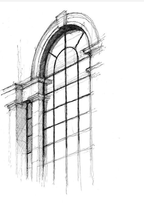 Window Sketch, Architecture Drawing Presentation, Architecture Drawing Sketchbooks, Window Drawing, Architecture Drawing Plan, Interior Architecture Drawing, Watercolor Architecture, Architecture Sketchbook, Interior Design Sketches