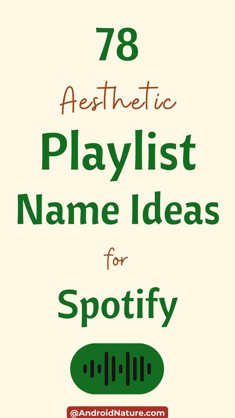 Create the perfect vibe for your Spotify playlists with these short & aesthetic name ideas! 🎵 Whether it’s for him, old songs, or your latest music obsession, these playlist names are on point! Save now! ✨ #PlaylistIdeas #MusicVibes Aesthetic Name Ideas, Cool Usernames, Playlist Name Ideas, Short Aesthetic, Aesthetic Name, Playlist Name, Music Obsession, Aesthetic Creative, Playlist Names Ideas