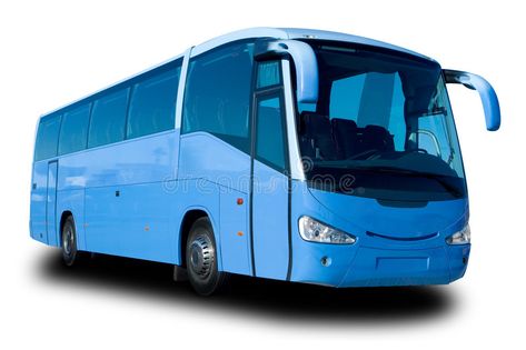 Blue Tour Bus. Big Blue Tour Bus Isolated on White , #Sponsored, #Bus, #Tour, #Blue, #White, #Isolated #ad Bus Colour, Big Bus, Bus Colour Design, Tour Bus, School Bus Side View, Government Bus Image, Blue Bus, Bus Art, Big Blue