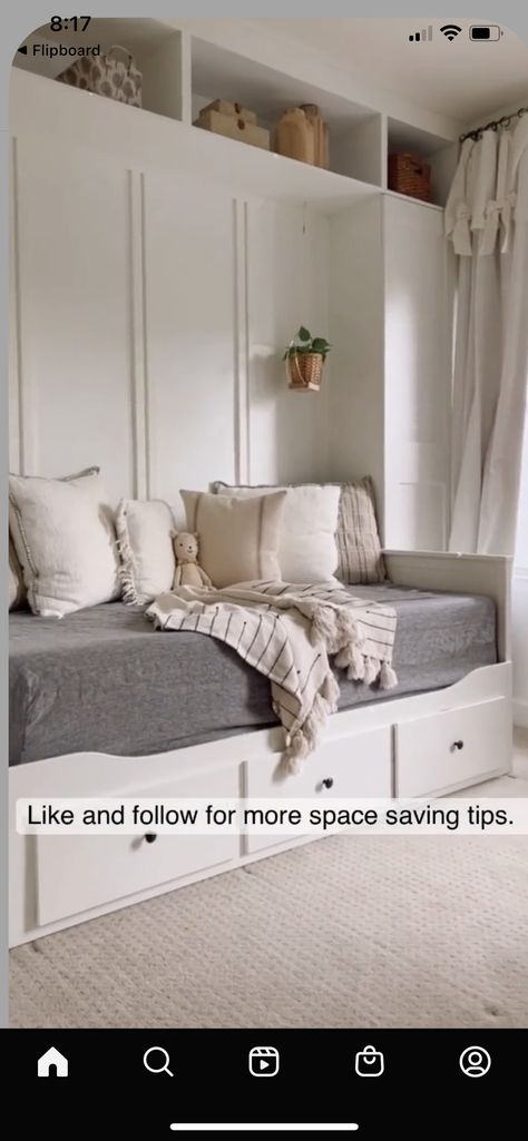 Guest Bedroom Ideas Full Size Bed, Ikea Guest Bedroom Ideas, Guest Bedroom With Daybed, Ikea Hemnes Daybed Hack, Ikea Daybed Hack, Hemnes Daybed Hack, Ikea Daybed Room Ideas, Daybed Hack, Diy Day Bed