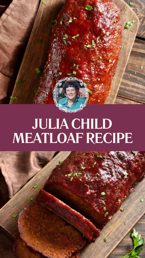 Julia Child Meatloaf Recipe Meatloaf Chili Sauce, Chili Sauce Meatloaf, Italian Meatloaf Recipes Easy, Sauce For Meatloaf, Meatloaf Glaze Recipe, Meatloaf With Tomato Sauce, Ketchup Meatloaf, Italian Meatloaf Recipes, Meatloaf Topping