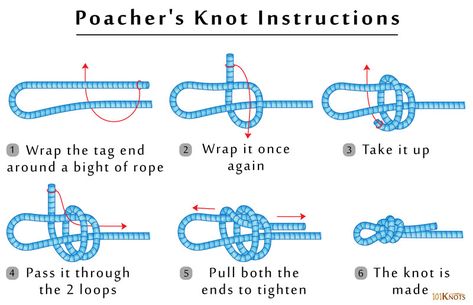 Knot Tying Instructions, How To Tie A Knot, Camping Bushcraft, Strong Knots, Diy Braided Bracelet, Loop Knot, Survival Knots, Knots Guide, 550 Cord