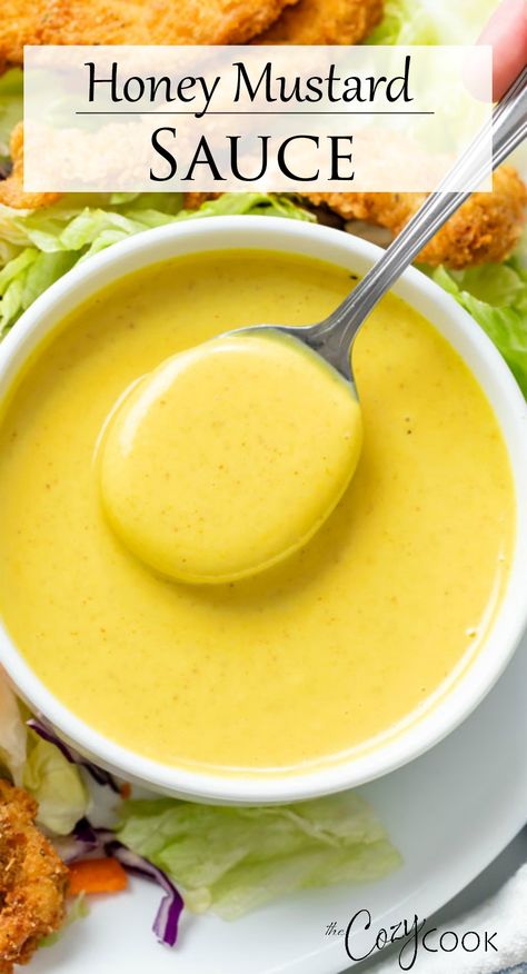 Bojangles Honey Mustard Recipe, French Tacos, Mustard Recipes, Honey Mustard Sauce Recipe, Ham Sauce, Crispy Chicken Salads, Appetizer Easy, Honey Mustard Recipes, Cozy Cook