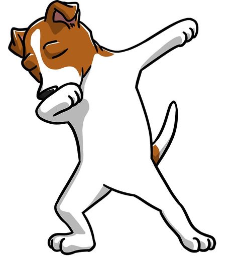 Dabbing Jack Russell Terrier Dog Jack Russell Terriers, Parson Russell Terrier, Jack Russell Dogs, Dog Sticker, Rat Terriers, Jack Russel, Pet Rocks, Russell Terrier, Dog Stickers