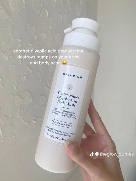 As an amazon associate I earn from qualifying purchases.  Our glycolic acid body wash exfoliates and resurfaces rough and bumpy texture to reveal softer, smoother skin. Developed for all skin types and appropriate for daily use. This body wash can also be used as a facial cleanser. Glycolic Acid Body Wash, Exfoliating Body Wash, Body Acne, Basic Skin Care Routine, Shower Skin Care, Smell Goods, Healthy Skin Tips, Skin Care Solutions, Body Skin Care Routine