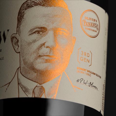 (46) Oliver’s Taranga ‘The Greats’ – Packaging Of The World Italian Wine Label, Smart Packaging, Wine Packaging Design, Wine Bottle Design, Bottle Display, Strong Family, Wine Packaging, Italian Wine, Creative Packaging Design