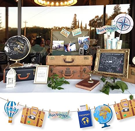 Amazon.com: Let the Adventure Begin Centerpieces Travel Themed Centerpieces Sticks Adventure Awaits Bon Voyage Farewell World Map Retirement Graduation Party Photo Booth Props Set of 21 : Toys & Games Graduation Party Photo Booth Props, Graduation Party Photo Booth, Themed Centerpieces, Travel Bridal Showers, Bon Voyage Party, Party Photo Booth Props, Senior Graduation Party, Travel Party Theme, Adventure Party