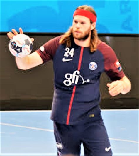 Mikkel Hansen is a Danish handball player for Paris Saint-Germain and the Danish national team. Hansen has been named the IHF World Player of the Year for a record-tying three times. Mikkel Hansen, Handball Players, Paris Saint, Paris Saint-germain, Saint Germain, All About Time, The Year, Violet, Sports Jersey