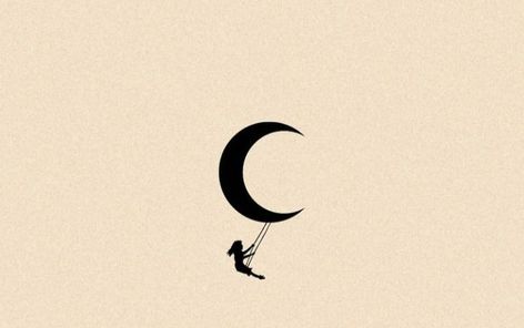 Hung The Moon Tattoo, Romantic Moon Tattoo, Moon With Birds Tattoo, Moon Lover Tattoo Ideas, Person Sitting On Moon Tattoo, Woman Sitting On Moon Tattoo, Moon Dance Tattoo, Tato Moon, Talking To The Moon Tattoo