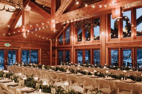 Winter Lodge Wedding, Venue Interior, Ski Lodge Wedding, Lodge Wedding Reception, Chalet Wedding, Lodge Reception, Small Winter Wedding, Seattle Winter, Wedding Venues Washington State