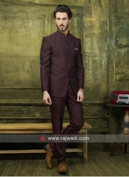 Wine Color Jodhpuri Suit Jodhpuri Suits For Men Latest, Jodhpuri Suits For Men Wedding, Marriage Dress For Men, Blazer For Men Wedding, Jodhpuri Suits, Suit For Men Wedding, Cocktail Suit, Jodhpuri Suits For Men, Men Suits Wedding