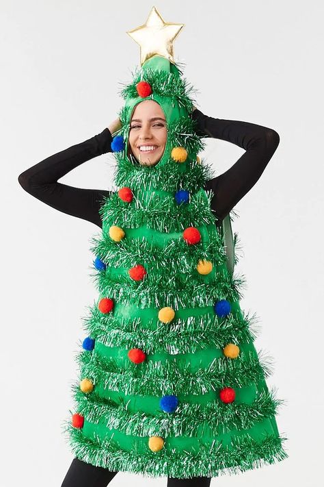 Ugly Christmas Sweater Outfit, Christmas Costumes Women, Christmas Tree Costume, Christmas Sweater Outfits, Tree Costume, Best Ugly Christmas Sweater, Cute Maternity Dresses, Christmas Fancy Dress, Crazy Costumes