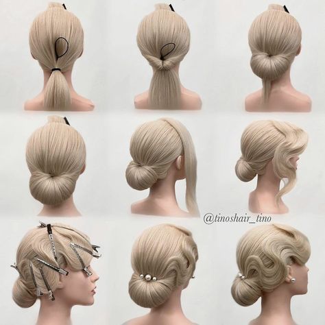 20s Hair Updo, 1920 Updos For Long Hair, Roaring 20s Updo, 1920 Women Hairstyles, Gatsby Hair Updo, 1920s Updos For Long Hair, Wedding Hair Up Sleek, 1920s Hairstyles Long Hair, Long 1920s Hair