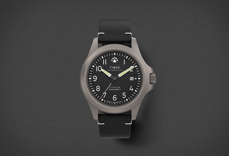 Timex Expedition North Titanium Watch Timex Expedition North, Stylish Hiking Boots, Timex Waterbury, Timex Expedition, Outdoor Watch, Titanium Watches, Waterproof Hiking Boots, Helmet Design, Web Magazine