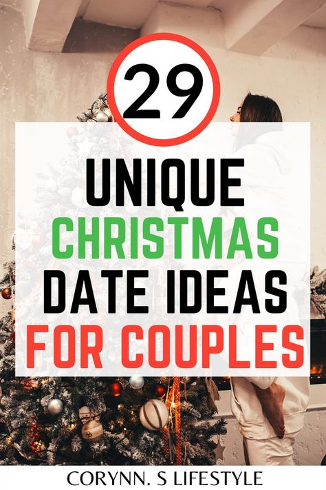 Cute Date Ideas For Christmas, Christmas Movie Date Night At Home, Things To Do At Christmas With Boyfriend, Christmas Couple Ideas Fun, Christmas Couples Bucket List, Couple Christmas Things To Do, Christmas Eve Date Night, Holiday Date Night At Home, Couple Ideas For Christmas