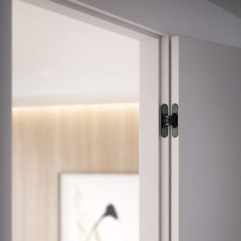 Invisible Door Hinges, Hidden Hinges Door, Concealed Door Hinges, Hidden Door Hinges, Ceilings Design, Invisible Hinges, Invisible Doors, Frameless Door, Hidden Hinges