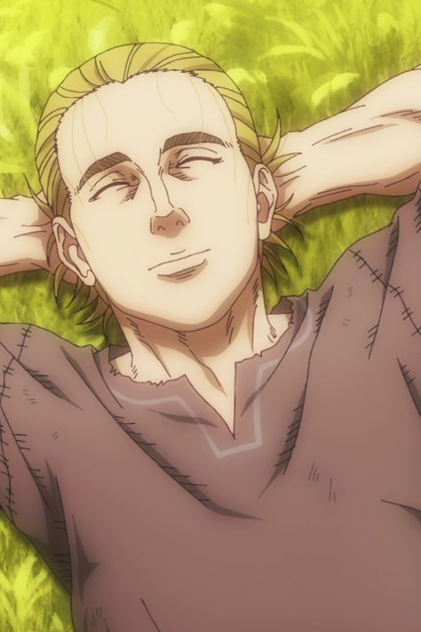 Thorfinn relaxing in a dream from the anime series Vinland Saga Season 2 Episode 9. Anime, Vinland Saga Season 2, Vinland Saga, Big Goals, Face To Face, Link In Bio, Tools