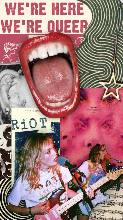 #riotgrrrl #moodboard #collage #vintage #nineties #punk #grunge #grungerock Punk Images Aesthetic, Punk Advertising, Punk Collage Graphic Design, Punk Magazine Cover, Punk Collage Art, Riot Grrrl Wallpaper, Pop Music Collage, Punk Rock Girl Aesthetic, Queer Collage