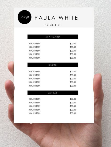 Price List Template – 19+ Free Word, Excel, PDF, PSD Format Download! | Free & Premium Templates Word Layout, Hair Salon Price List, Photographers Price List, Photography Price List Template, Photography Price List, Price List Design, Salon Price List, Pricing Templates, 포트폴리오 레이아웃