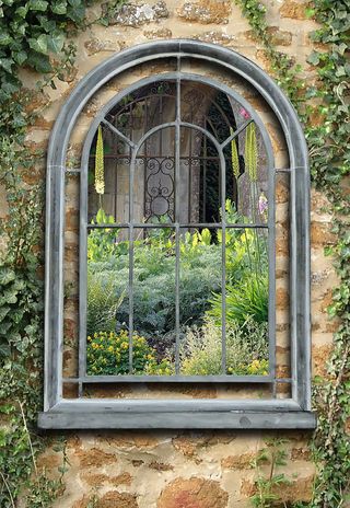 10 best garden mirrors to reflect on | House & Garden Mirrors In The Garden, Outdoor Mirrors, Vintage Style Mirror, Garden Mirror, New Garden Ideas, Garden Mirrors, Outdoor Mirror, Arch Mirror, Walled Garden