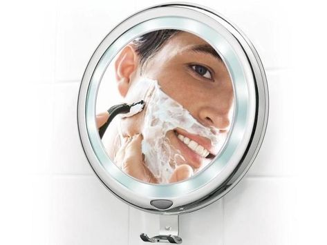 When going to any special occasion, you want to look your best, whether that means shaving your beard or even applying make up. Something that can really help you is a concave mirror. Since the light all focuses onto one point when it bounces off a concave mirror, this mirror can be used to look at one specific spot of your face. This can be really helpful to make precise adjustments to the way you look, and it can make sure that you are ready for whatever occasion comes your way. Concave Mirror, Fogless Mirror, Concave Mirrors, Loft Bathroom, Shower Mirror, Shaving Mirror, Free Mirror, Close Shave, Bright Led Lights