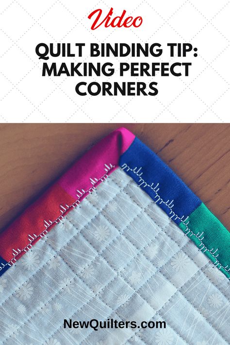 Binding Tips, Quilt Binding Tutorial, Quilt Corners, Diy Sy, Binding Tutorial, Quilt Binding, Beginner Sewing Projects Easy, Creation Couture, Quilting For Beginners