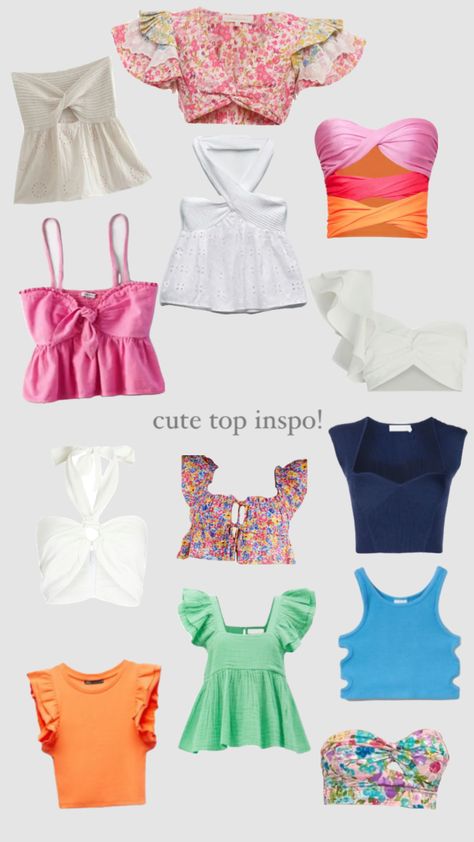 Preppy Bahamas Outfits, Preppy Crop Top Outfit, Preppy Shops To Shop At, Preppy Clothes For Summer, Cute Tops Preppy, Preppy Tops Summer, Summer Wishlist Ideas, Preppy Clothes Ideas, Cute Preppy Tops