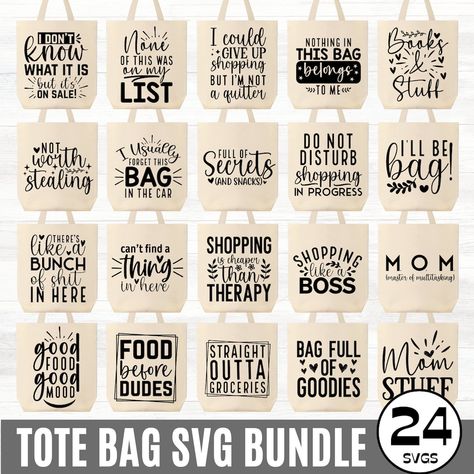 This Clip Art & Image Files item by CreativeProSVG has 308 favorites from Etsy shoppers. Ships from United States. Listed on Aug 22, 2024 Beach Bag Quotes, Shopping Bag Sayings, Funny Grocery Bag Sayings, Cricut Shopping Bag Ideas, Cricut Canvas Bag, Funny Bag Quotes, Cricut Bag Ideas, Make Up Bag Quotes, Cricut Bags Canvas Totes