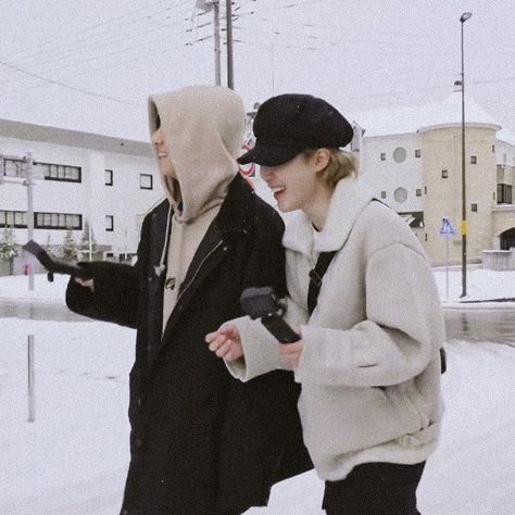 jikook ‘are you sure?!’ in sapporo Winter Matching Pfp Friends, Are You Sure Vminkook, Jikook Sapporo, Are You Sure Bts, Are You Sure, Are You Sure Jikook, Jikook Love, Park Jimin Bts Wallpaper, Bts Bulletproof