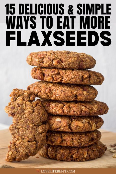 flax seed recipes Flaxseed Recipes, Healthy Food Recipies, Healthy Breakfast Snacks, Healthy Foods To Make, Oat Recipes Healthy, Healthy Food Ideas, Lunch Healthy, Healthy Muffin Recipes, Flax Seed Recipes