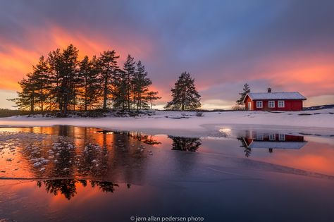 04:32 PM by Jorn Allan Pedersen Landscape Edging Stone, Landscape Edging, Winter Sunset, Landscape Photography Nature, Winter Scenery, Winter Wonder, Jolie Photo, Samsung Galaxy S4, Winter Landscape