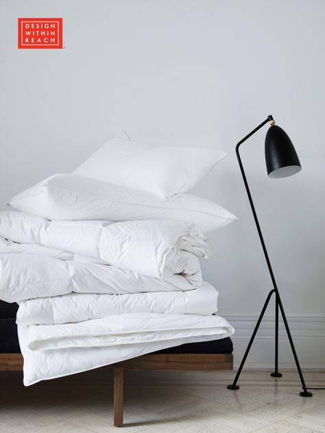 DWR Down and Down-Alternative Pillows and Duvet | Design Within Reach Duvet Design, Neutral Bed Linen, Matching Bedding And Curtains, Luxury Bedding Master, Grey Linen Bedding, Bed Linen Design, Top Beds, Bedding Sets Online, Luxurious Bed