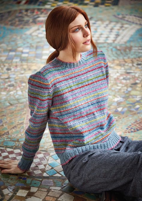 Colours in the mist sweater | Knitrowan Rowan Knitting Patterns, Rowan Knitting, Peony Colors, Rowan Felted Tweed, Alexandra Palace, Womens Knitting Patterns, Simply Crochet, Crochet Blog, The Mist