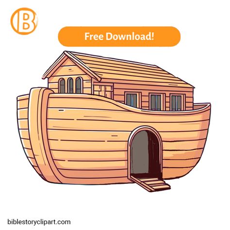 The Ark Built By Noah Noah Coloring Page, Noah's Ark Craft, Noah's Ark Art, Noah Building The Ark, Ark Craft, Bible Clipart, Van Gogh Famous Paintings, Noah Ark, The Book Of Genesis