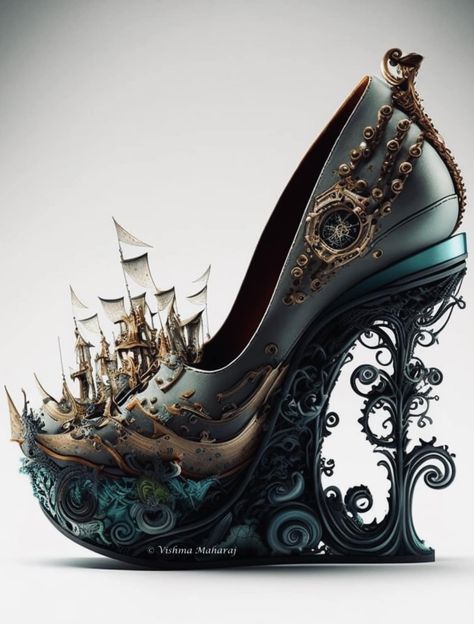 Vishma Maharaj, Whimsical Shoes, Magic Shoes, Fairy Shoes, Glass Shoes, Fantastic Shoes, Funky Shoes, Disney Shoes, Funny Fashion