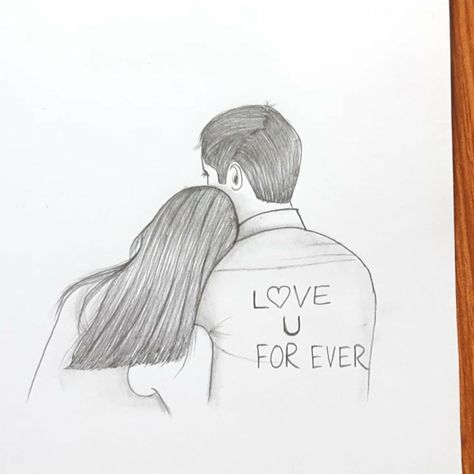 Boy And Girl Drawing, Cute Couple Sketches, Quotes Notes, Sketch Quotes, Pencil Sketches Easy, Pencil Drawing Images, Romantic Drawing, Sketches Of Love, Easy Mandala Drawing