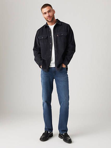 Looking for a fit that's not too relaxed and not too straight? You're in luck;our 514™ Straight hits that sweet spot. With their versatile, streamlined silhouette, they'll look just as good with a tee as they do with a button-up shirt. Classic straight-fit jeans Versatile and comfortable jeans that sit low on the waist Designed for medium and athletic builds Made with Levi’s® Flex Eco Performance: our advanced stretch technology engineered for maximum flex and comfort We made this garment with TENCEL™ Lyocell, a soft fiber sourced from wood. TENCEL™ is a trademark of Lenzing AG.