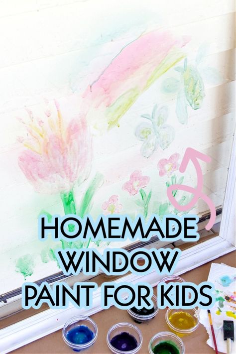 DIY Washable Window Paint Recipe for Window Painting Fun • Kids Activities Blog Washable Window Paint, Melted Bead Suncatcher, Food Coloring Mixing Chart, Window Paint, Paint Recipe, Homemade Paint, Window Crafts, Inexpensive Crafts, Kid Friendly Crafts