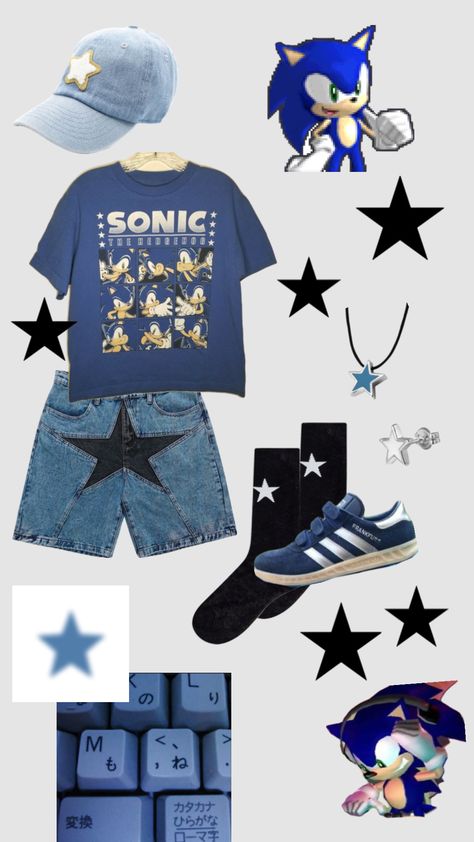 Sonic Outfit, Silly Clothes, Character Inspired Outfits, Fashion Corner, Funky Outfits, Y2k Outfits, Vibe Clothes, Swaggy Outfits, Alternative Outfits