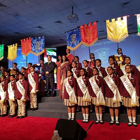 Investiture Ceremony - 12/04/2018 Investiture Ceremony Decoration Ideas, Investiture Ceremony In School, Prize Distribution Ceremony Decoration, Credal Ceremony Decoration, Girl Scout Investiture Ceremony, Investiture Ceremony, School Decorations