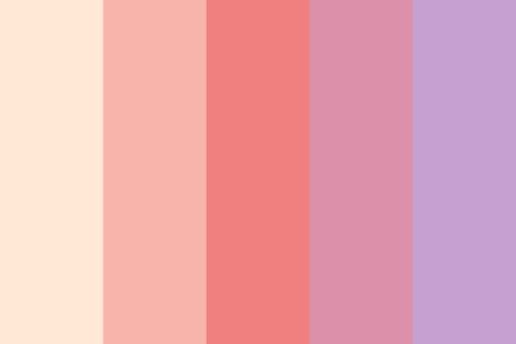 Pretty Peach Purple Color Palette Purple Color Palette, Orange Palette, Orange Pink Color, Orange Color Palettes, Email Examples, Purple Color Palettes, Color Palette Yellow, Rainbow Connection, Color Schemes Colour Palettes