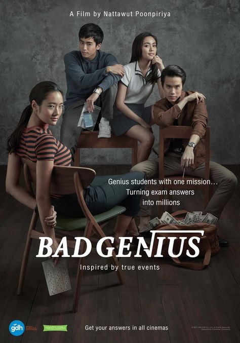 Bad Genius (2017) Bad Genius Movie, Bad Genius, Tam Film, Film Thriller, Cover Film, Friend Zone, Eren X Mikasa, One Night Stand, Elizabeth Banks